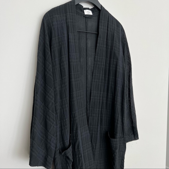 ARITZIA Wilfred Durante Check Jacket Long Jacquard Kimono - Size Large - Picture 8 of 15